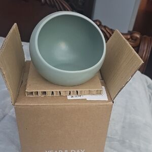 NIB Sage Green Salt Cellar Bowl